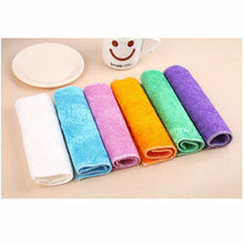 5 Pcs Kitchen Anti-grease wipping rags efficient Bamboo Fiber Cleaning Cloth home washing dish Multifunctional Cleaning Tools