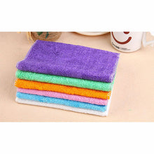 5 Pcs Kitchen Anti-grease wipping rags efficient Bamboo Fiber Cleaning Cloth home washing dish Multifunctional Cleaning Tools